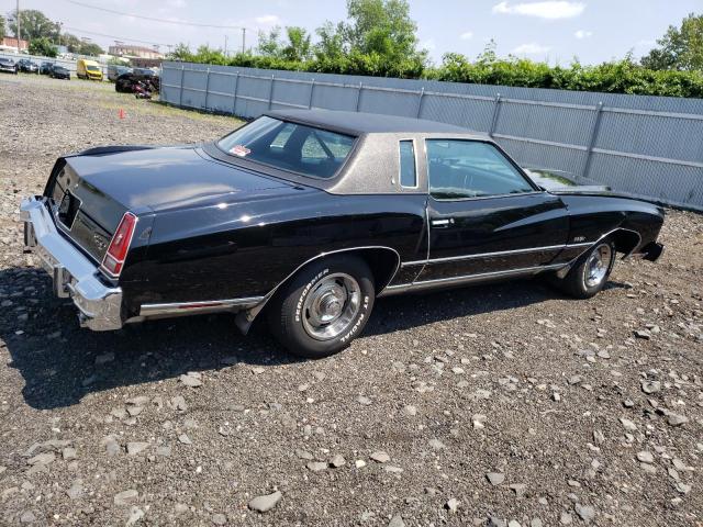 1H57V6K456207 - 1976 CHEVROLET MONTECARLO BLACK photo 3