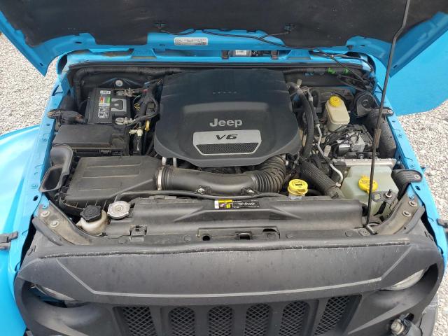 1C4HJWEG5HL565721 - 2017 JEEP WRANGLER U SAHARA 蓝色 照片 12