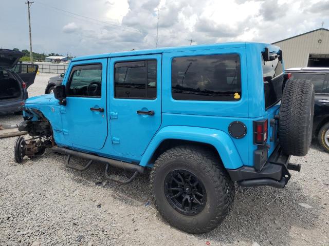 1C4HJWEG5HL565721 - 2017 JEEP WRANGLER U SAHARA 蓝色 照片 2