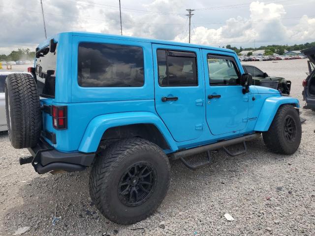 1C4HJWEG5HL565721 - 2017 JEEP WRANGLER U SAHARA 蓝色 照片 3