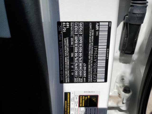 4JGFB4KB6LA129641 - 2020 MERCEDES-BENZ GLE 350 4MATIC WHITE photo 13