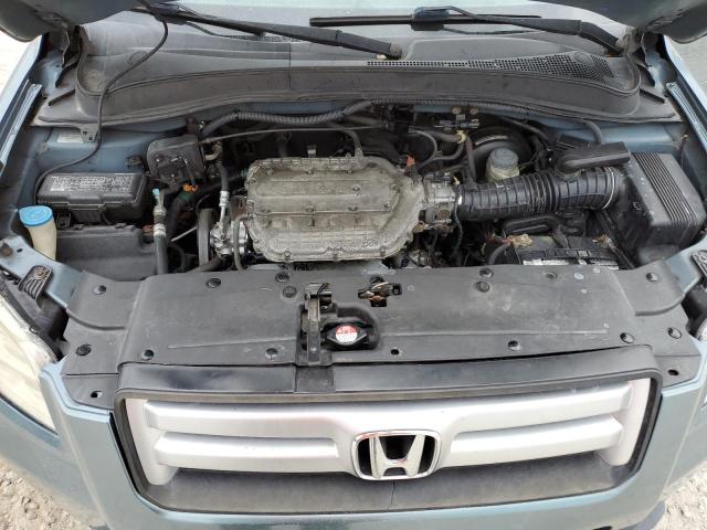 5FNYF18517B027369 - 2007 HONDA PILOT EXL BLUE photo 12