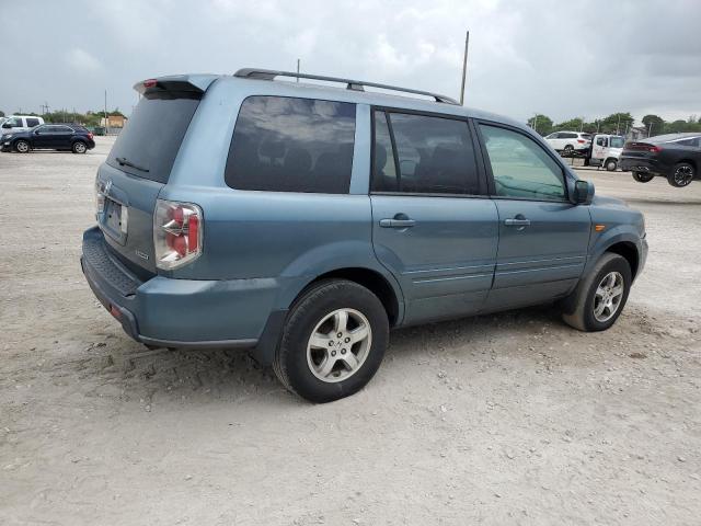 5FNYF18517B027369 - 2007 HONDA PILOT EXL BLUE photo 3
