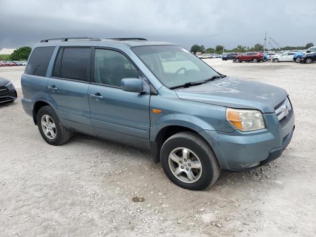 5FNYF18517B027369 - 2007 HONDA PILOT EXL BLUE photo 4