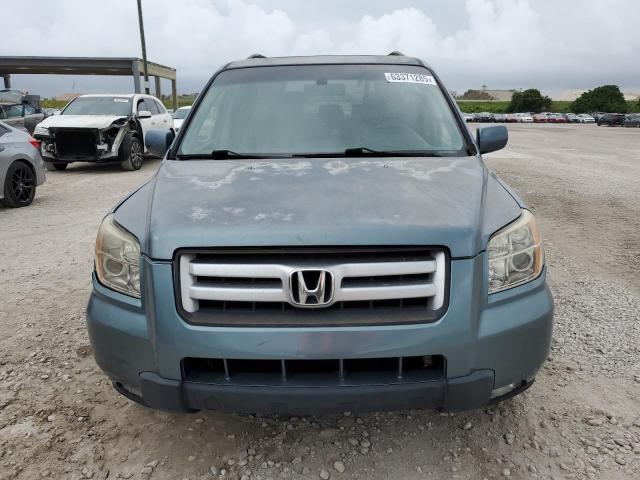 5FNYF18517B027369 - 2007 HONDA PILOT EXL BLUE photo 5