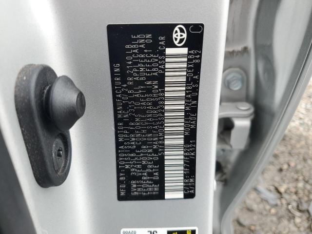 5YFB4MDE5SP238381 - 2025 TOYOTA COROLLA LE SILVER photo 12