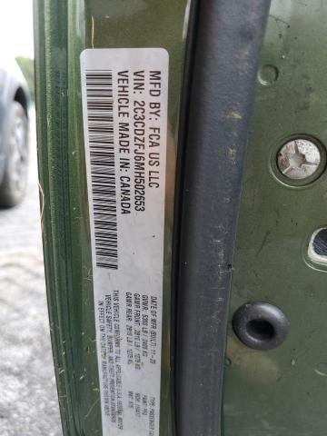 2C3CDZFJ6MH502653 - 2021 DODGE CHALLENGER R/T SCAT PACK GREEN photo 12