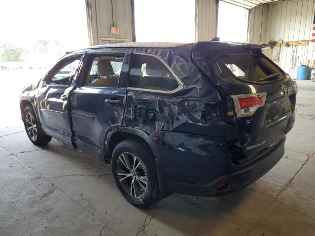 5TDJKRFH9GS243331 - 2016 TOYOTA HIGHLANDER XLE Blau Foto 2
