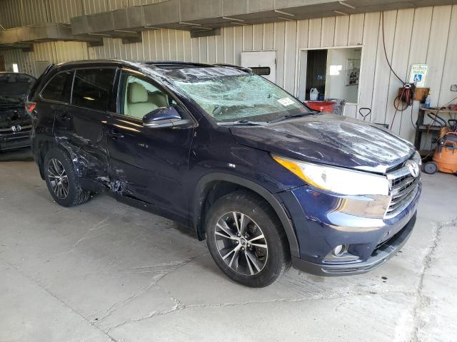 5TDJKRFH9GS243331 - 2016 TOYOTA HIGHLANDER XLE Blau Foto 4