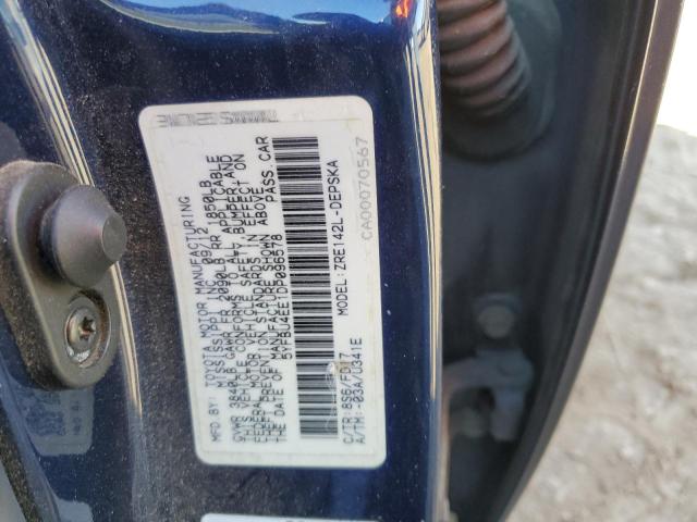 5YFBU4EE1DP096578 - 2013 TOYOTA COROLLA BASE 蓝色 照片 10