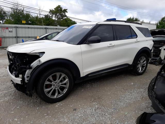 1FMSK8DH8MGC15362 - 2021 FORD EXPLORER XLT WHITE photo 1