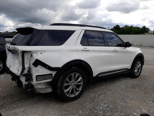 1FMSK8DH8MGC15362 - 2021 FORD EXPLORER XLT WHITE photo 3