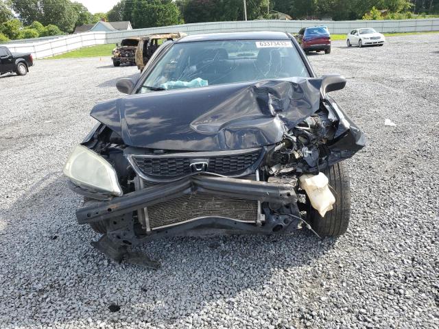1HGEM21135L002507 - 2005 HONDA CIVIC DX VP BLACK photo 5