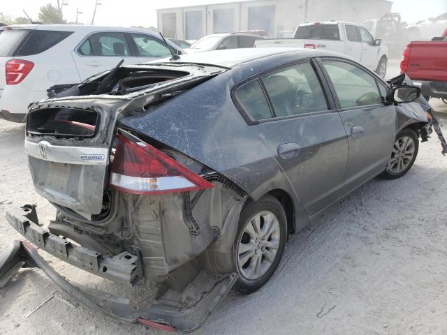 JHMZE2H70ES002296 - 2014 HONDA INSIGHT EX GRAY photo 3