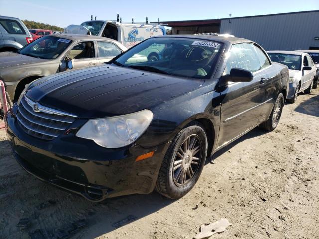 1C3LC45K38N637781 - 2008 CHRYSLER SEBRING BLACK photo 2