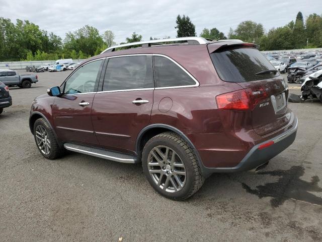 2HNYD2H66CH539101 - 2012 ACURA MDX ADVANCE BURGUNDY photo 2