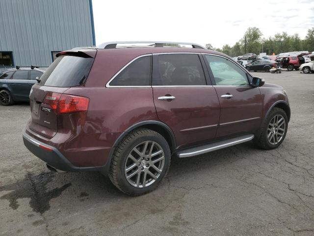 2HNYD2H66CH539101 - 2012 ACURA MDX ADVANCE BURGUNDY photo 3