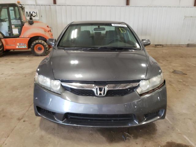 2HGFA16589H303599 - 2009 HONDA CIVIC LX GRAY photo 5