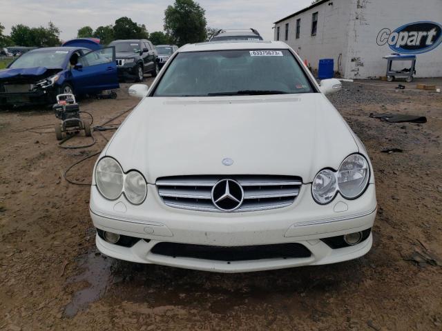 WDBTJ56H69F264160 - 2009 MERCEDES-BENZ CLK 350 WHITE photo 5