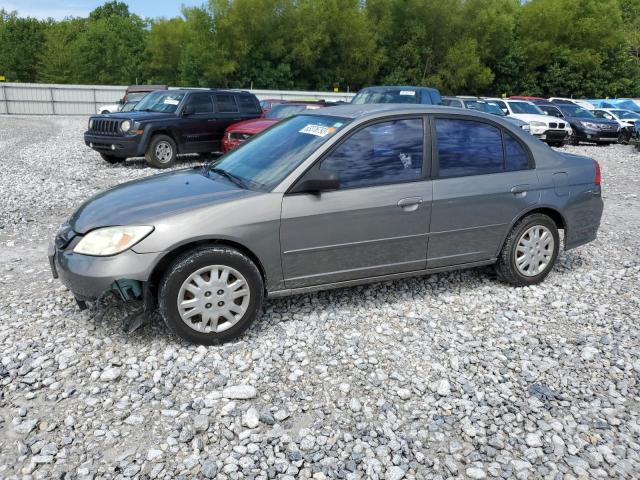 2HGES16514H637233 - 2004 HONDA CIVIC LX GRAY photo 1