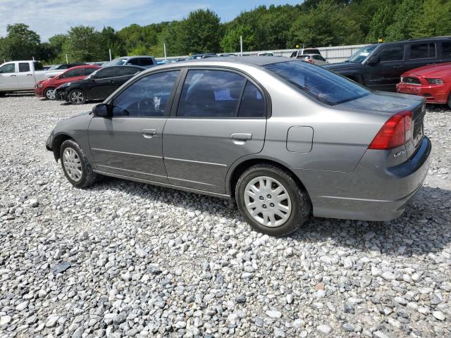 2HGES16514H637233 - 2004 HONDA CIVIC LX GRAY photo 2