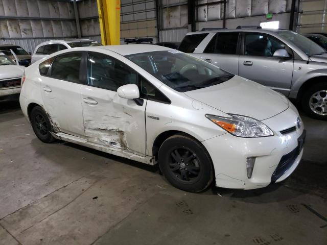 JTDKN3DU8F0416816 - 2015 TOYOTA PRIUS WHITE photo 4