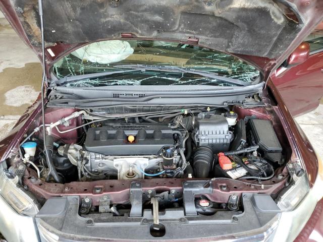 19XFB2F9XCE048185 - 2012 HONDA CIVIC EXL MAROON photo 11