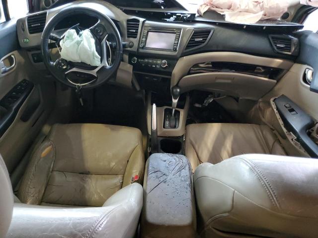 19XFB2F9XCE048185 - 2012 HONDA CIVIC EXL MAROON photo 8