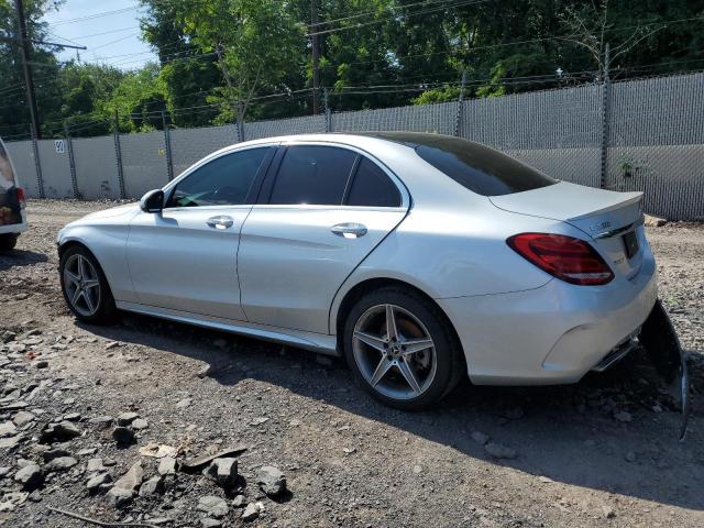 55SWF4KBXJU279490 - 2018 MERCEDES-BENZ C 300 4MATIC SILVER photo 2