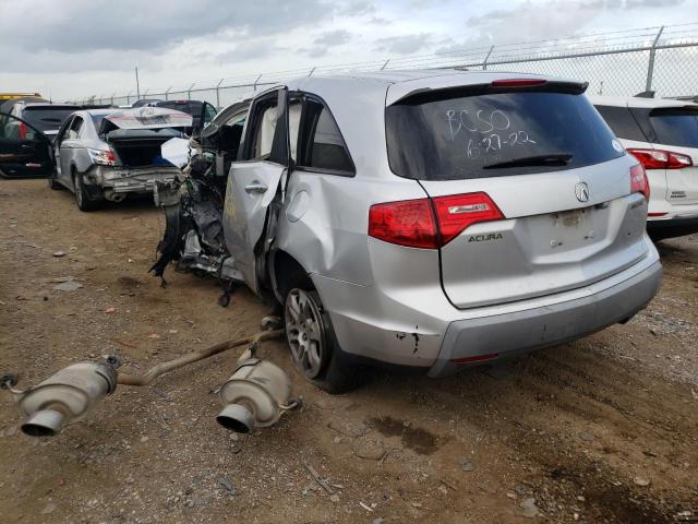 2HNYD28317H511993 - 2007 ACURA MDX TECHNOLOGY SILVER photo 3