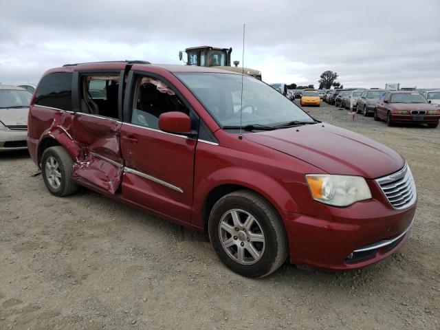 2C4RC1BG7CR210488 - 2012 CHRYSLER TOWN & COU TOURING BURGUNDY photo 4