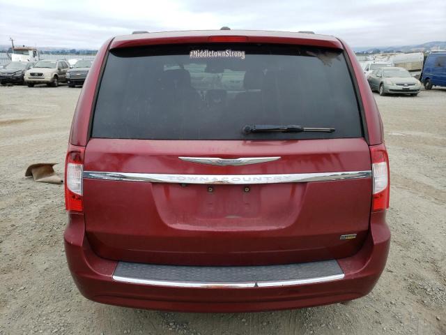 2C4RC1BG7CR210488 - 2012 CHRYSLER TOWN & COU TOURING BURGUNDY photo 6