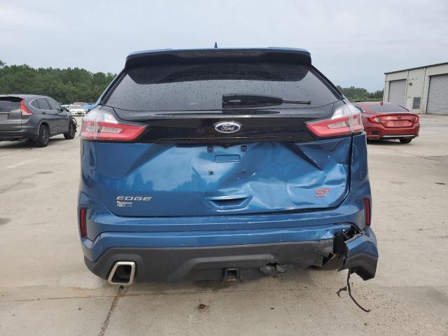 2FMPK4AP0KBB40123 - 2019 FORD EDGE ST BLUE photo 6