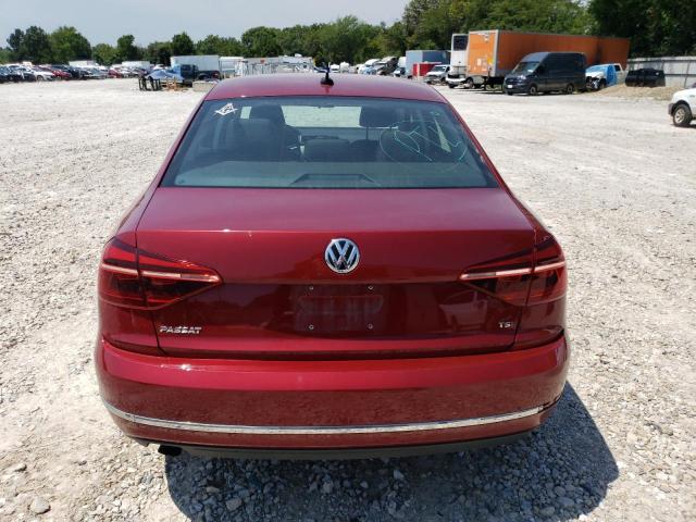 1VWLA7A38KC009037 - 2019 VOLKSWAGEN PASSAT WOLFSBURG BURGUNDY photo 6