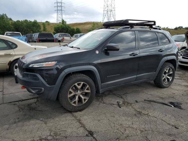1C4PJMBS5EW215962 - 2014 JEEP CHEROKEE TRAILHAWK BLACK photo 1