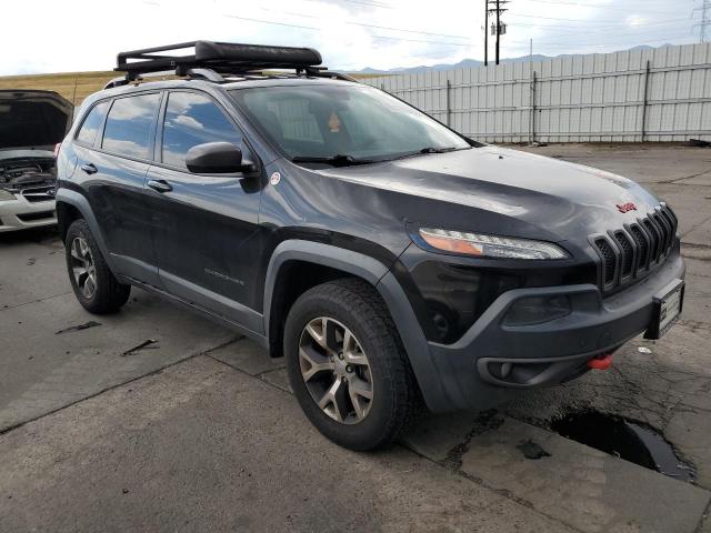 1C4PJMBS5EW215962 - 2014 JEEP CHEROKEE TRAILHAWK BLACK photo 4