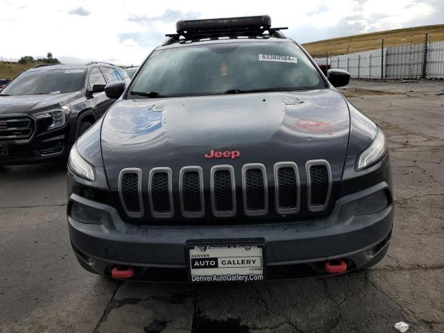 1C4PJMBS5EW215962 - 2014 JEEP CHEROKEE TRAILHAWK BLACK photo 5