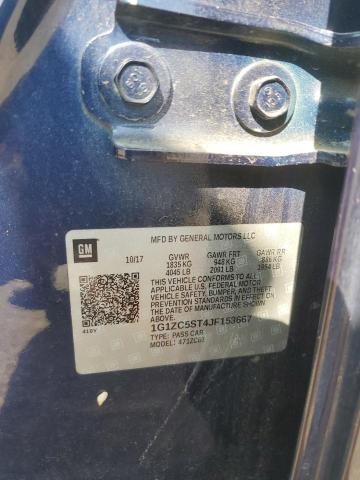 1G1ZC5ST4JF153667 - 2018 CHEVROLET MALIBU LS Mavi foto 12