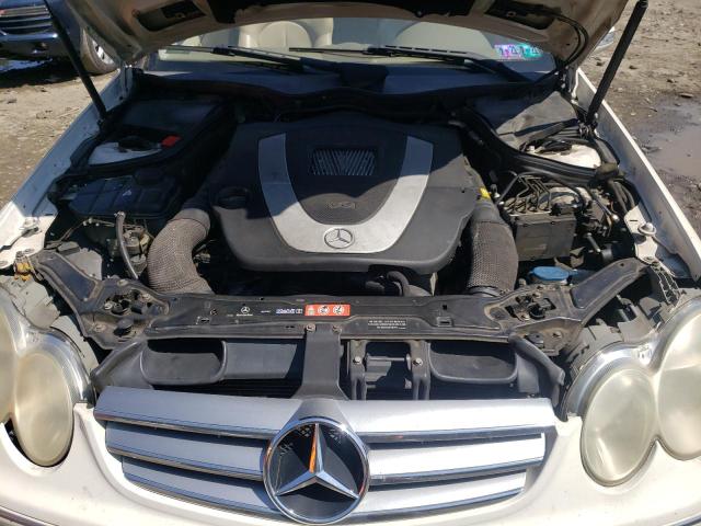 WDBTJ56H97F206346 - 2007 MERCEDES-BENZ CLK 350 WHITE photo 11