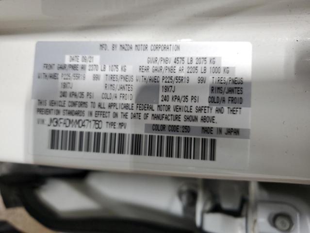 JM3KFADMXM0471760 - 2021 MAZDA CX-5 GRAND TOURING WHITE photo 14