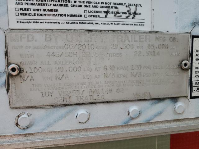 1UYVS2537BM114802 - 2011 UTILITY VS2RA თეთრი ფოტო 10