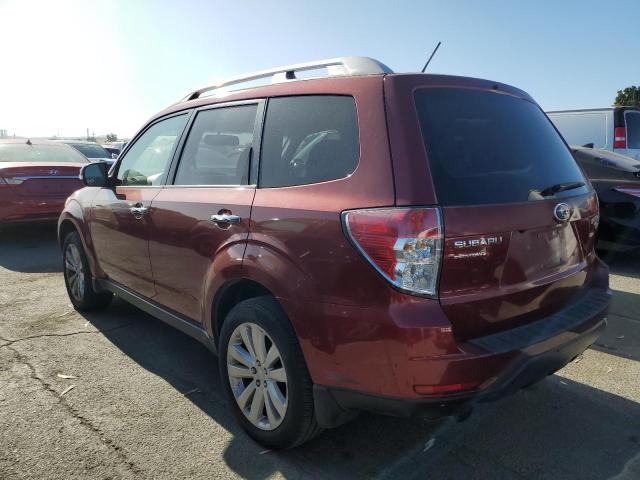 JF2SHAGC6BH733182 - 2011 SUBARU FORESTER TOURING MAROON photo 2