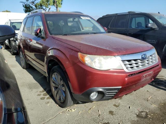 JF2SHAGC6BH733182 - 2011 SUBARU FORESTER TOURING MAROON photo 4