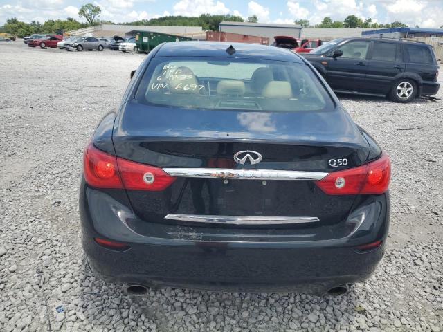 JN1BV7APXEM676697 - 2014 INFINITI Q50 BASE BLACK photo 6