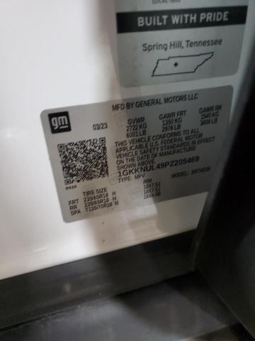 1GKKNUL49PZ205469 - 2023 GMC ACADIA SLT WHITE photo 13