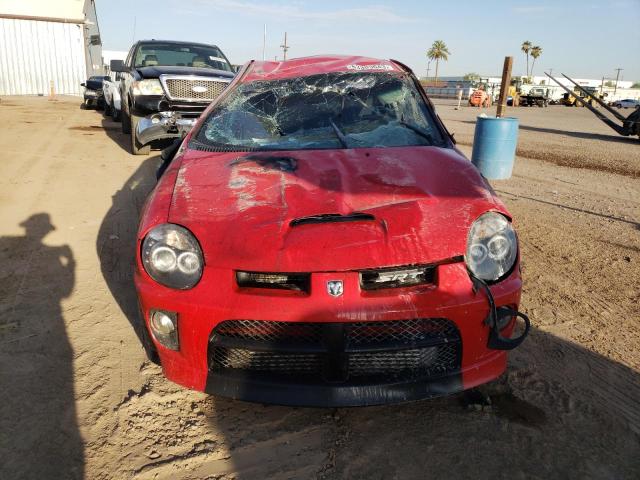 1B3ES66S33D226205 - 2003 DODGE NEON SRT-4 RED photo 5