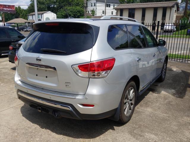 5N1AR2MM3FC615499 - 2015 NISSAN PATHFINDER S SILVER photo 4
