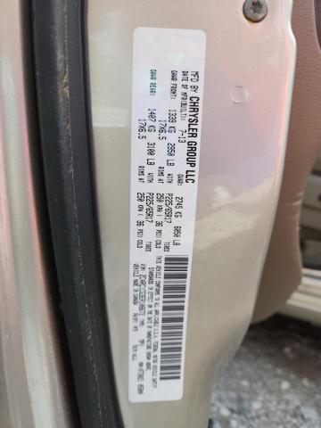 2C4RC1CG3ER108672 - 2014 CHRYSLER TOWN & COU TOURING L TAN photo 13