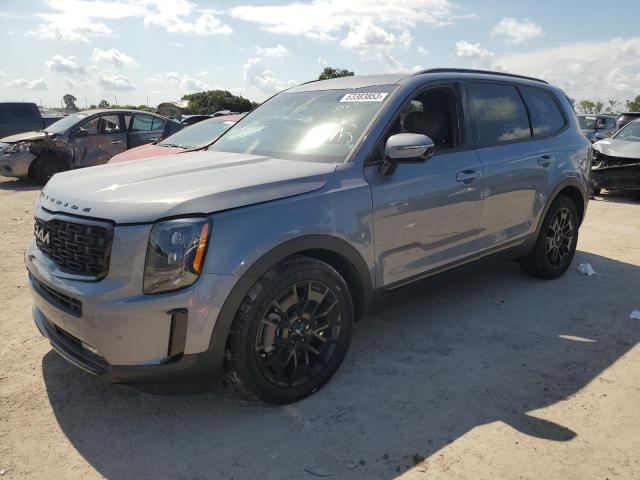 5XYP5DHC6NG209184 - 2022 KIA TELLURIDE SX GRAY photo 1