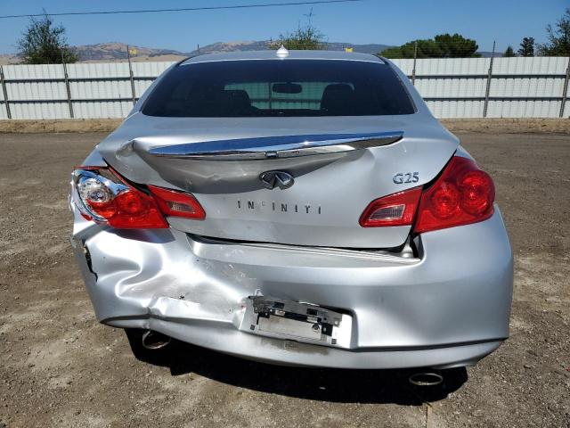 JN1DV6AP4BM600228 - 2011 INFINITI G25 BASE SILVER photo 6